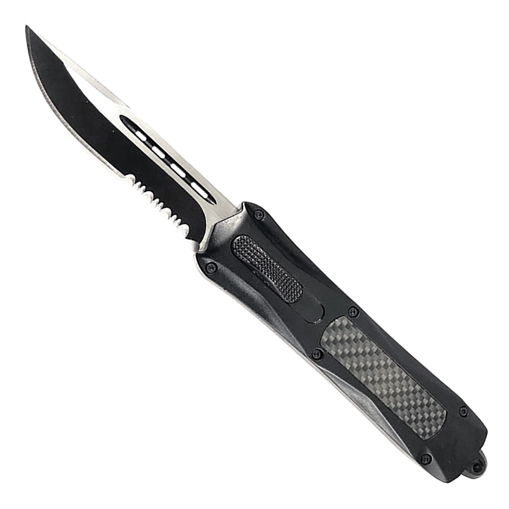 Best OTF Knife - Carbon Vector Front-Button | Grindworx | Best OTF Knives
